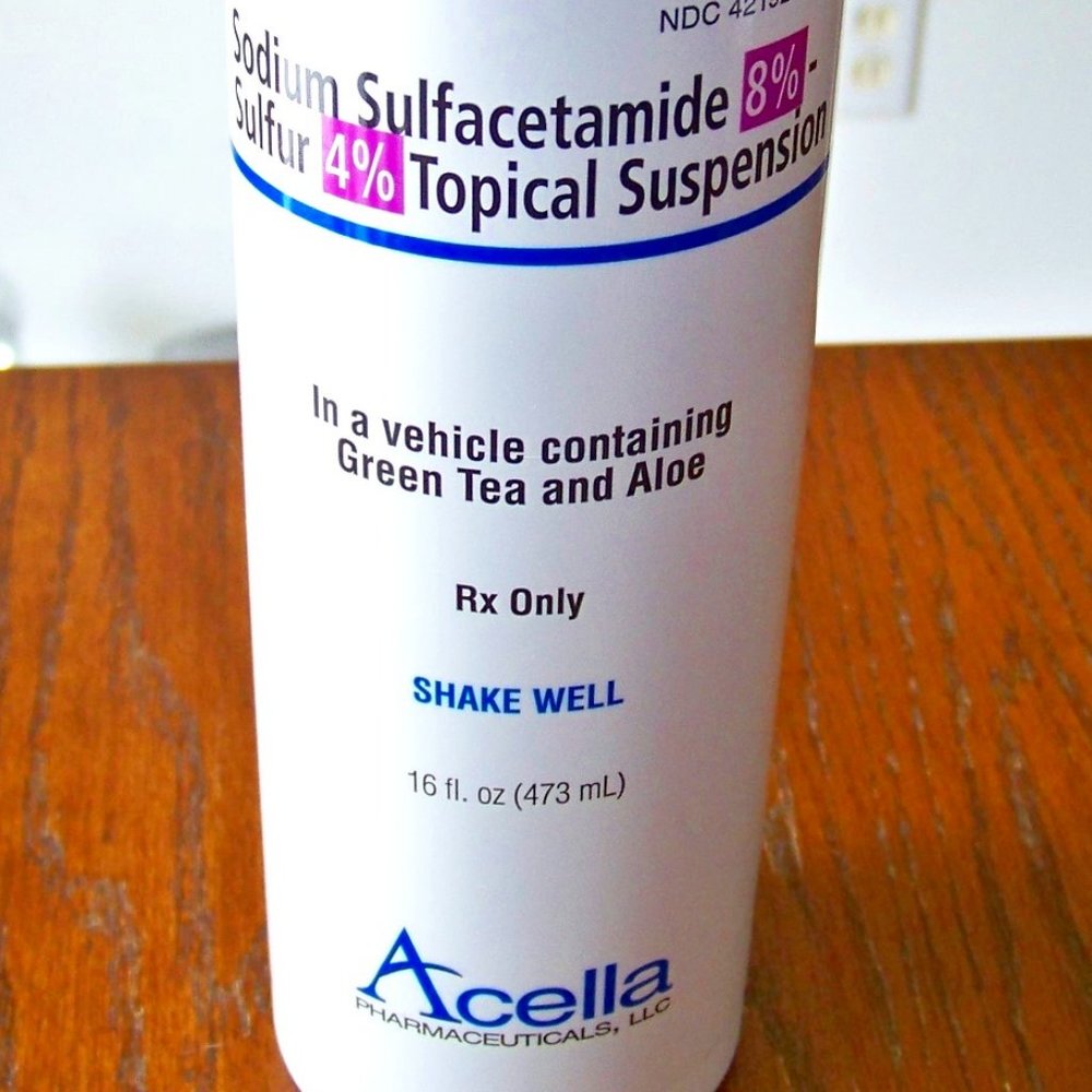 Acella Sodium Sulfacetamide 8% - Sulfur 4% Topical Suspension Facial Cleanser